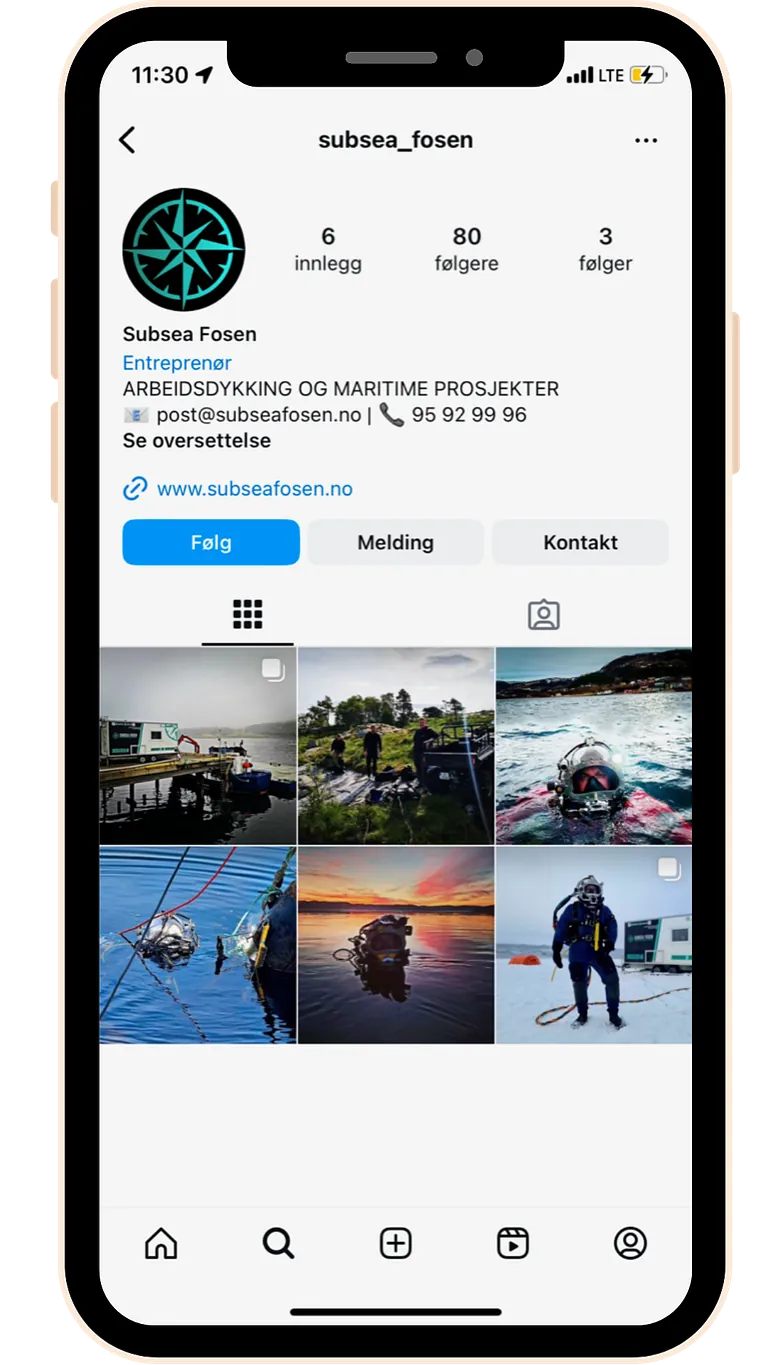 Subsea Fosen på Instagram